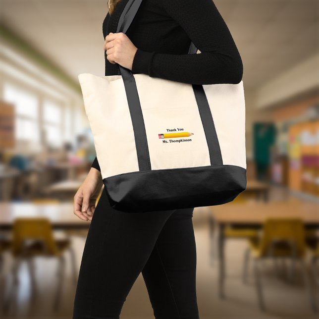 Bolso De Tela Agradecimiento del profesor Gracias (Subido por el creador)