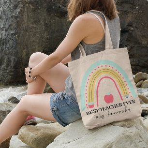 Bolso De Tela Agradecimiento del profesor Gracias Personalizado