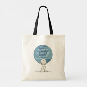 Bolso De Tela Agradecimiento por la fuerza