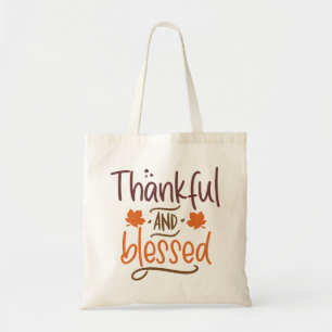 Bolso De Tela Agradecimiento Y Bendición Acción De Gracias