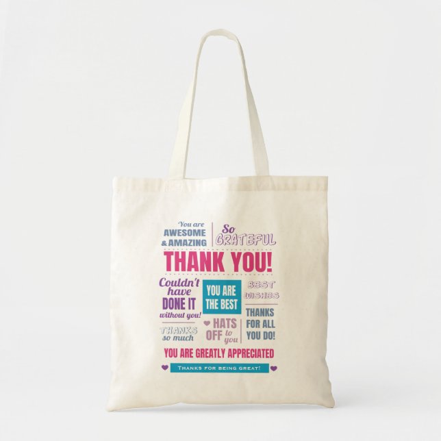 Bolso De Tela Agradecimientos (Frente)