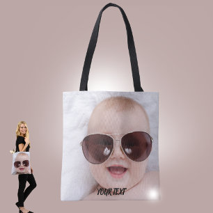 Bolso De Tela Agrega tu propia foto personalizada en la parte de