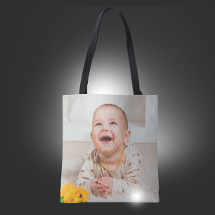 Bolso De Tela Agrega tu propia foto personalizada en la parte de