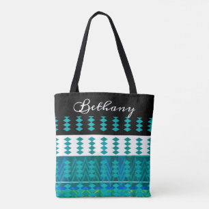 Bolso De Tela agregar su nombre personalizado tote elegante pers