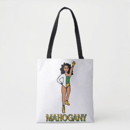 Bolso De Tela Agregar un Nombre Bailarín Verde Blanco #2