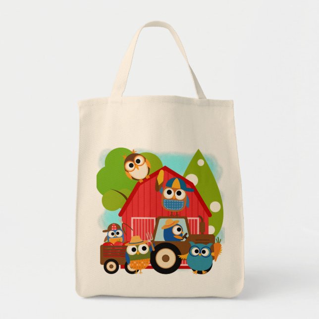 Bolso De Tela Agricultores de búho (Frente)