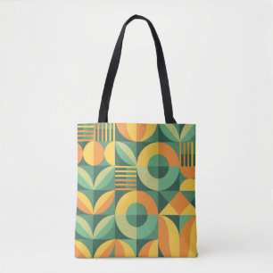 Bolso De Tela Agricultura Geométrica Vintage Escandinava