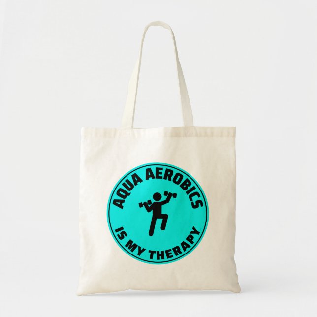 Bolso De Tela Agua Aerobic fitness Acuática Ejercicio Aqua (Frente)