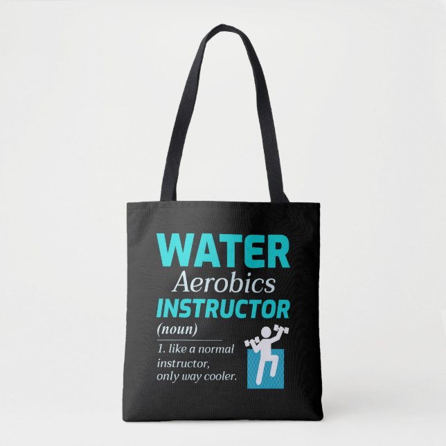 Bolso De Tela Agua Aerobic fitness Acuática Ejercicio Aqua (Anverso)