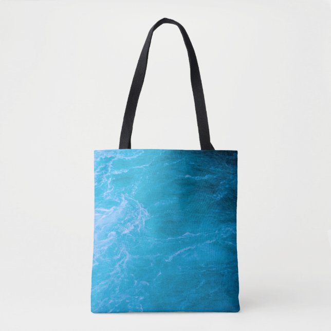 Bolso De Tela Agua azul transparente (Anverso)
