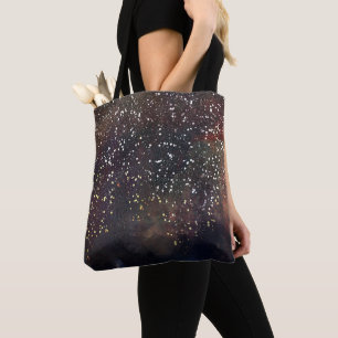 Bolso De Tela Agua Brillante Acuarela Rústico Terrenal Glam Mode