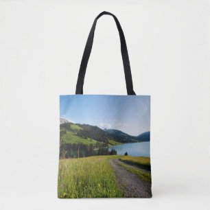Bolso De Tela Agua Camino de los Alpes suizos