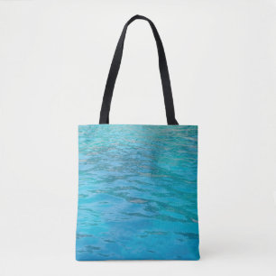 Bolso De Tela Agua de la turquesa