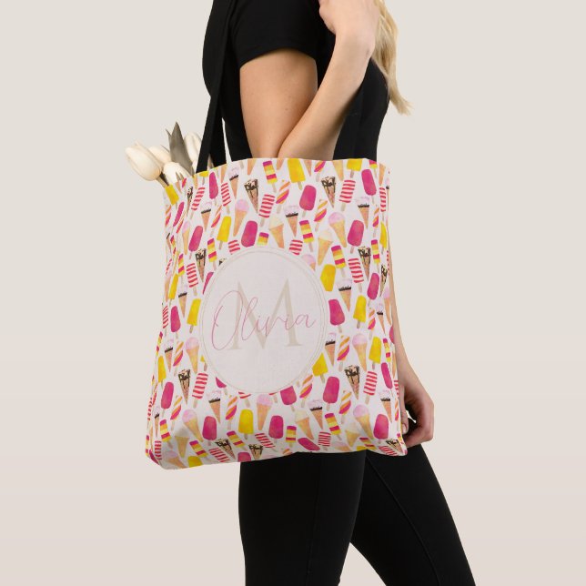 Bolso De Tela Agua dulce de verano Hielo Crema (Detalle)