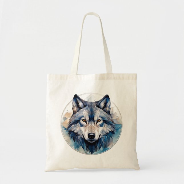 Bolso De Tela Agua geométrica de Wolf (Frente)