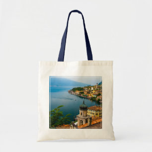 Bolso De Tela Agua Iglesia de San Benedetto Lago de Garda, Ita