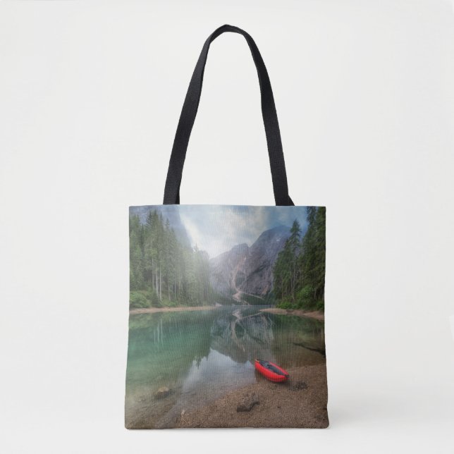 Bolso De Tela Agua | Lago Tirol del Sur, Italia (Anverso)