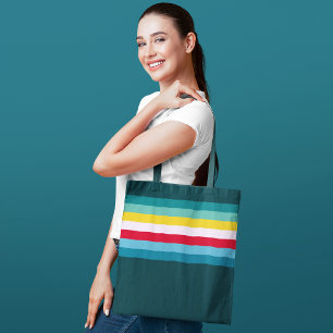 Bolso De Tela Agua marina