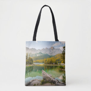 Bolso De Tela Agua Montañas Dachstein Lago Alemania
