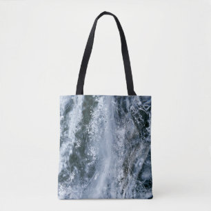 Bolso De Tela Agua salpicada en fondo blanco