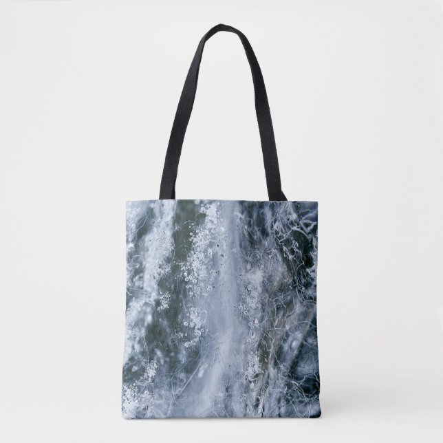 Bolso De Tela Agua salpicada en fondo blanco (Anverso)