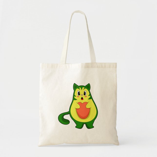 Bolso De Tela Aguacate de gato (Frente)