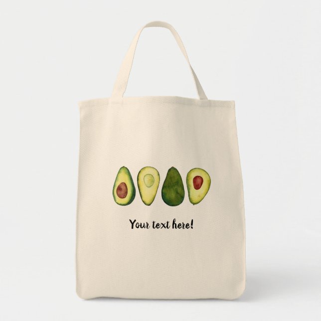 Bolso De Tela Aguacate elegante  (Frente)