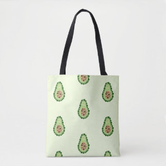 Bolso De Tela Aguacate en puntos