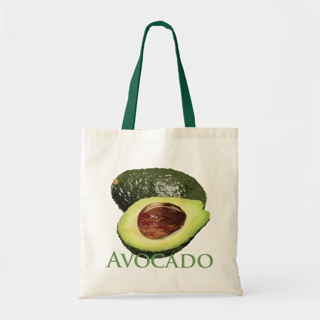 Bolso De Tela Aguacate y medio (Frente)