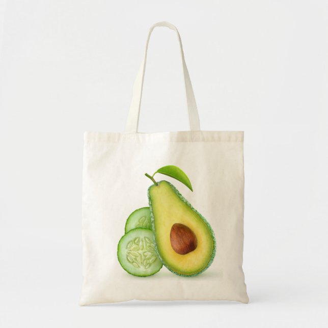 Bolso De Tela Aguacate y pepino (Frente)