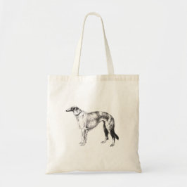 Bolso De Tela Aguafuerte de Martynow del Borzoi