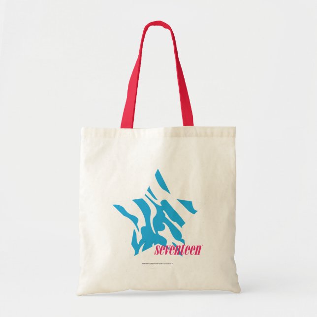 Bolso De Tela Aguamarina 3 de la cebra (Frente)