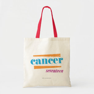 Bolso De Tela Aguamarina del cáncer