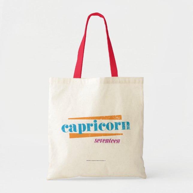 Bolso De Tela Aguamarina del Capricornio (Frente)