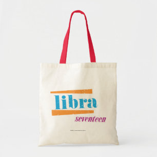 Bolso De Tela Aguamarina del libra