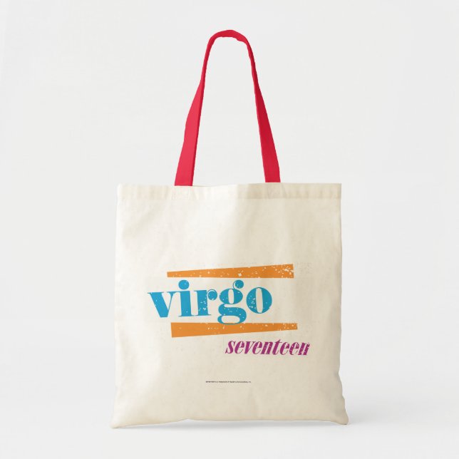 Bolso De Tela Aguamarina del virgo (Frente)