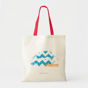 Bolso De Tela Aguamarina del zigzag