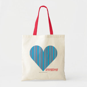 Bolso De Tela Aguamarina fina 3 de las rayas