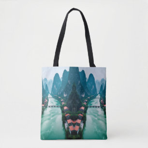 Bolso De Tela Aguas eólicas: naturaleza impresionante en cada pa
