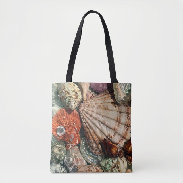 Bolso De Tela Aguas marinas (Anverso)