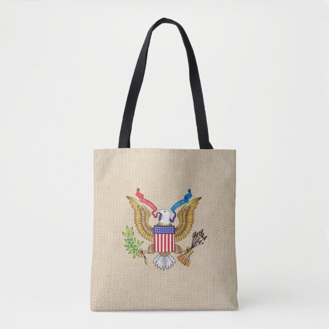 Bolso De Tela Águila americana (Anverso)