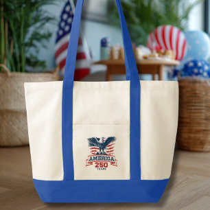 Bolso De Tela Águila Americana Patriótica Diversión por el 250 A