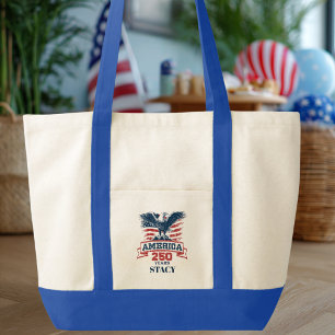 Bolso De Tela Águila Americana Patriótica Edición Especial 250 A
