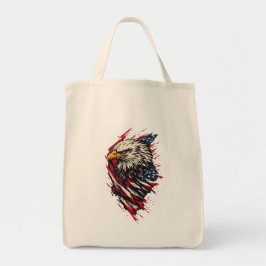 Bolso De Tela Águila Americana Patriótica Vintage 4 de Julio 