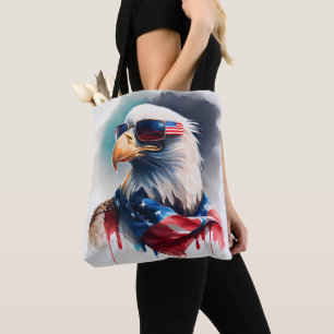 Bolso De Tela Águila Baldosa Patriótica
