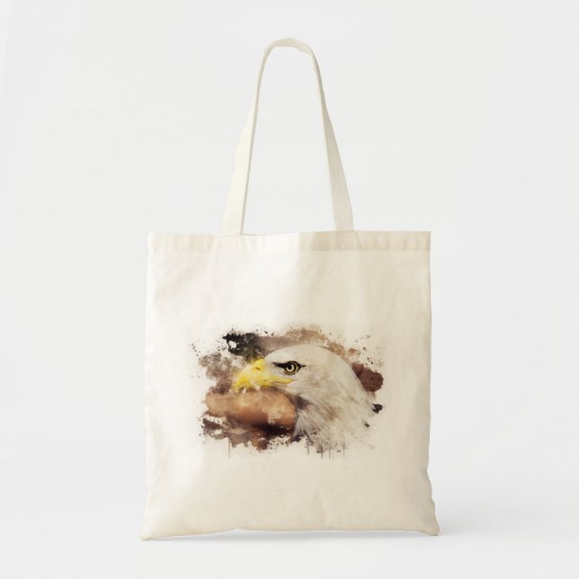 Bolso De Tela Águila calva americana (Frente)