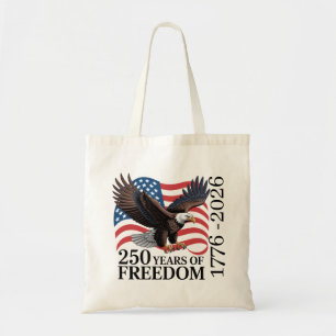 Bolso De Tela Águila Calva Bandera Americana 250 Años de Liberta