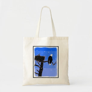 Bolso De Tela Águila calva en invierno - Arte de vida salvaje or