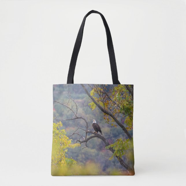 Bolso De Tela Águila calva en otoño (Anverso)