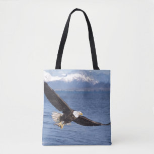Bolso De Tela águila calva, Haliaeetus leucocephalus, en vuelo 4